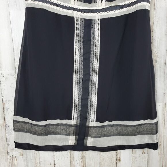 Sophie Max Sleeveless Shift Dress Black Size Large - Picture 5 of 10